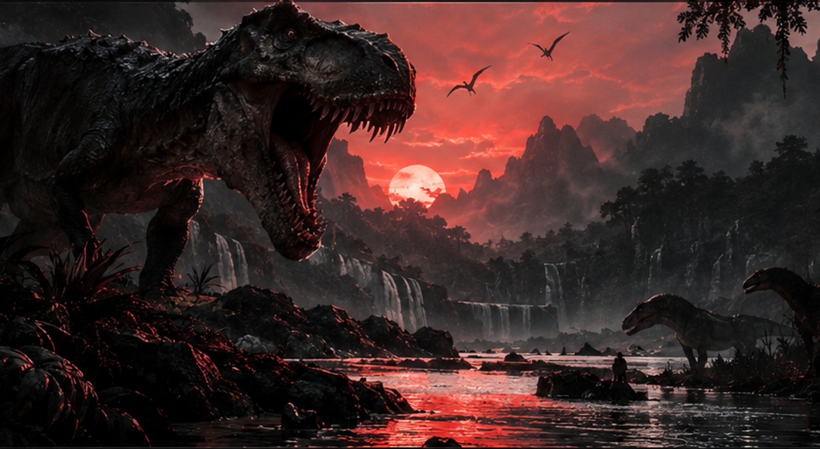 Generated Willy's Haven prehistoric landscape